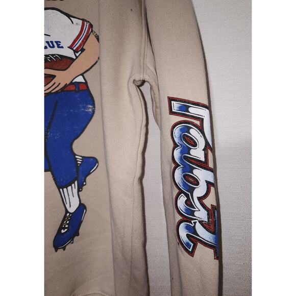 Pabst blue ribbon beer football men's medium sweatshirt-Faded - Picture 2 of 7